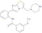3-Methoxy-N-(2-(3-(piperazin-1-ylmethyl)imidazo[2,1-b]thiazol-6-yl)phenyl)benzamide