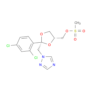 rac,cis-[2-(2,4-Dichlorophenyl)-2-(1H-1,2,4-triazol-1-ylmethyl)-1,3-dioxolan-4-yl]methyl methanesu…