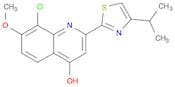 8-Chloro-2-(4-isopropylthiazol-2-yl)-7-methoxyquinolin-4-ol