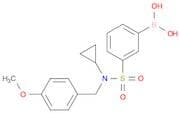 3-[N-Cyclopropyl-N-(4-methoxybenzyl)sulfamoyl]phenylboronic acid