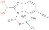 1-BOC-6-cyanoindole-2-boronic acid