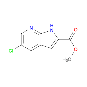 1H-​Pyrrolo[2,​3-​b]​pyridine-​2-​carboxylic acid, 5-​chloro-​, methyl ester