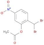 2-(Dibromomethyl)-5-nitrophenyl acetate