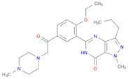 5-[2-ETHOXY-5-[2-(4-METHYL-(PIPERAZIN-1-YL))ACETYL]PHENYL]-1,6-DIHYDRO-1-METHYL-3-PROPYL-7H-PYRAZO…