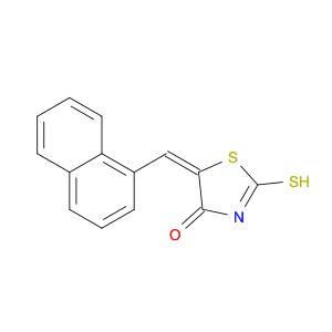 (5E)-2-mercapto-5-(1-naphthylmethylene)-1,3-thiazol-4(5H)-one