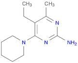 5-ethyl-4-methyl-6-(1-piperidinyl)-2-pyrimidinamine