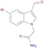 2-(5-Bromo-3-formyl-1H-indol-1-yl)acetamide