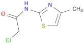 2-chloro-N-(4-methyl-1,3-thiazol-2-yl)acetamide