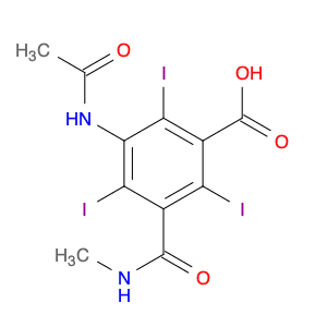 Benzoic acid,3-(acetylamino)-2,4,6-triiodo-5-[(methylamino)carbonyl]-