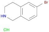 Isoquinoline, 6-​bromo-​1,​2,​3,​4-​tetrahydro-​, hydrochloride (1:1)