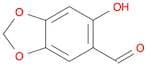 1,3-Benzodioxole-5-carboxaldehyde, 6-hydroxy-