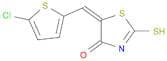 (5E)-5-[(5-chloro-2-thienyl)methylene]-2-mercapto-1,3-thiazol-4(5H)-one