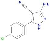 5-Amino-3-(4-chlorophenyl)-1H-pyrazole-4-carbonitrile