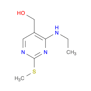 5-Pyrimidinemethanol, 4-(ethylamino)-2-(methylthio)-