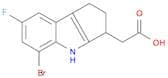 2-(5-Bromo-7-fluoro-1,2,3,4-tetrahydrocyclopenta[b]indol-3-yl)acetic acid