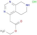 Ethyl 2-(5,6,7,8-tetrahydropyrido[3,4-d]pyrimidin-4-yl)acetate hcl