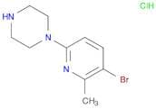 1-(5-Bromo-6-methylpyridin-2-yl)piperazine, HCl
