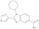 1-Cyclohexyl-2-(3-furanyl)-1h-benzimidazole-5-carboxylic acid