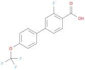 2-Fluoro-4-(4-trifluoromethoxyphenyl)benzoic acid
