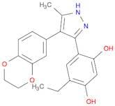 4-[4-(2,3-Dihydro-1,4-benzodioxin-6-yl)-5-methyl-1H-pyrazol-3-yl]-6-ethyl-1,3-benzenediol