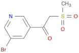 1-(5-Bromopyridin-3-yl)-2-(methylsulfonyl)ethanone