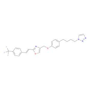 1-[4-[4-[[2-[(1E)-2-[4-(Trifluoromethyl)phenyl]ethenyl]-4-oxazolyl]methoxy]phenyl]butyl]-1H-1,2,3-…