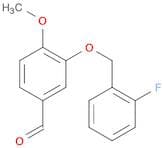 3-[(2-fluorobenzyl)oxy]-4-methoxybenzaldehyde