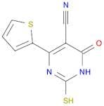 1,2,3,4-Tetrahydro-4-oxo-6-(2-thienyl)-2-thioxo-5-pyrimidinecarbonitrile