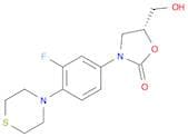 (R)-3-(3-FLUORO-4-THIOMORPHOLINOPHENYL)-5-(HYDROXYMETHYL)OXAZOLIDIN-2-ONE