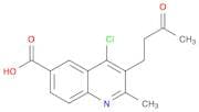 4-Chloro-2-methyl-3-(3-oxobutyl)quinoline-6-carboxylic acid
