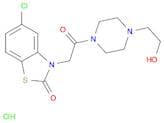 4-[(5-chloro-2-oxo-2H-benzothiazol-3-yl)acetyl]piperazine-1-ethanol monohydrochloride