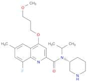 (R)-8-Fluoro-N-isopropyl-4-(3-methoxypropoxy)-6-methyl-N-(piperidin-3-yl)quinoline-2-carboxamide