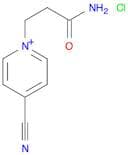 Pyridinium, 1-(3-amino-3-oxopropyl)-4-cyano-, chloride