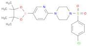 1-((4-Chlorophenyl)sulfonyl)-4-(5-(4,4,5,5-tetramethyl-1,3,2-dioxaborolan-2-yl)pyridin-2-yl)pipera…