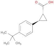 Cyclopropanecarboxylic acid, 2-[4-(1,1-dimethylethyl)phenyl]-, trans-