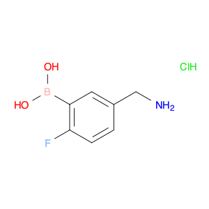 5-(Aminomethyl)-2-fluorophenylboronic acid, HCl