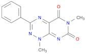 Pyrimido[5,4-e]-1,2,4-triazine-5,7(1H,6H)-dione, 1,6-dimethyl-3-phenyl-