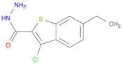 3-Chloro-6-ethyl-1-benzothiophene-2-carbohydrazide
