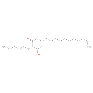 (3S,4S,6R)-3-Hexyl-4-hydroxy-6-undecyltetrahydro-2H-pyran-2-one