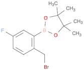 2-(2-(Bromomethyl)-5-fluorophenyl)-4,4,5,5-tetramethyl-1,3,2-dioxaborolane