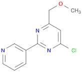 4-CHLORO-6-(METHOXYMETHYL)-2-(3-PYRIDYL)PYRIMIDINE