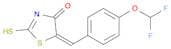 (5E)-5-[4-(Difluoromethoxy)benzylidene]-2-mercapto-1,3-thiazol-4(5H)-one