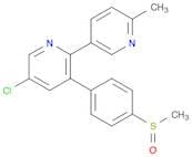 2,3'-Bipyridine, 5-chloro-6'-methyl-3-[4-(methylsulfinyl)phenyl]-