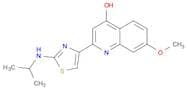 2-(2-ISOPROPYLAMINO-THIAZOL-4-YL)-7-METHOXY-QUINOLIN-4-OL