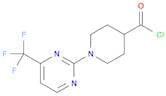 1-[4-(TRIFLUOROMETHYL)PYRIMIDIN-2-YL]PIPERIDINE-4-CARBONYL CHLORIDE