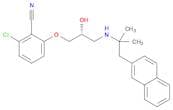 2-Chloro-6-[(2R)-3-[[1,1-dimethyl-2-(2-naphthalenyl)ethyl]amino]-2-hydroxypropoxy]benzonitrile