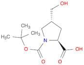 1,​2-​Pyrrolidinedicarboxy​lic acid, 4-​(hydroxymethyl)​-​, 1-​(1,​1-​dimethylethyl) ester, (2S,​4…