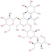 O-6-Deoxy-α-L-galactopyranosyl-(1→3)-O-[β-D-galactopyranosyl-(1→4)]-O-2-(acetylamino)-2-deoxy-β-D-…