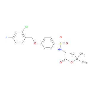 tert-Butyl 2-(4-((2-chloro-4-fluorobenzyl)oxy)phenylsulfonamido)acetate