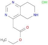 Ethyl 2-(5,6,7,8-tetrahydropyrido[4,3-d]pyrimidin-4-yl)acetate hcl